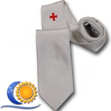 Cravate Blanche CBCS avec croix d'ordre