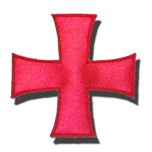 Croix templière thermo-collante pour Chlamyde 