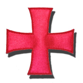 Croix templière thermo-collante pour Chlamyde 
