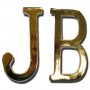 Lettres J et B en laiton
