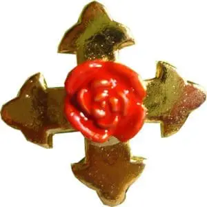 Pins 4e ordre / Rose Croix relief