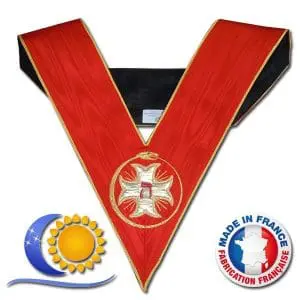 REAA Sautoir 18e degré TSA ouroboros croix pattée rentrée ou potencée