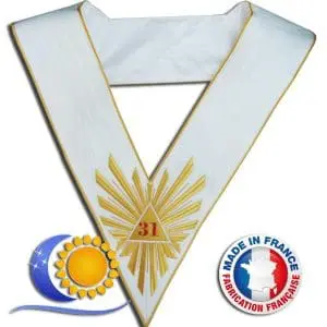 REAA Sautoir 31 32 33e degré fabrication france