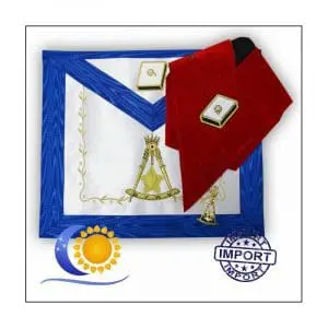 REAA 14e degré Tablier + sautoir+ bijou – Import