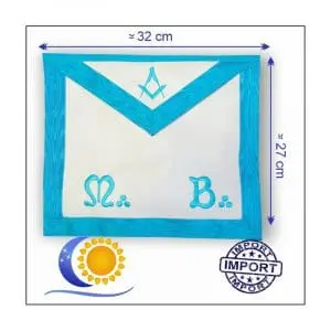 RFG Tablier de maître MB compas équerre simili Import