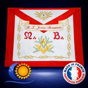 REAA Tablier de VM d&rsquo;honneur en satin, modèle tradition – fabrication française L&S