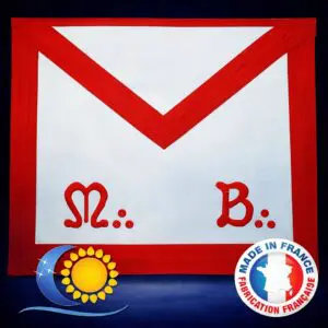 REAA Tablier de maître peau MB 32X27 cm Import ou fabrication France