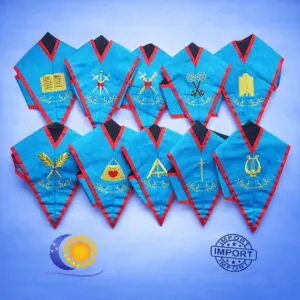 REAA pack 10 sautoirs officier Import colonne d&rsquo;harmonie incluse