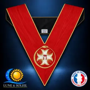 REAA Sautoir 18e degré TSA ouroboros croix pattée rentrée ou potencée