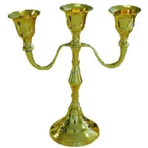 Chandelier 3 Branches laiton