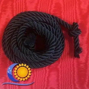 Cordelière noire, rouge ou blanche 3.5m pour Martinisme