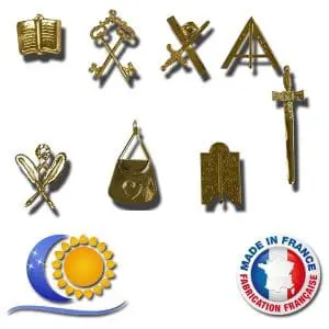 Memphis Misraim Pack 9 bijoux officiers