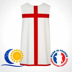 Chlamyde EN sans manches grande croix