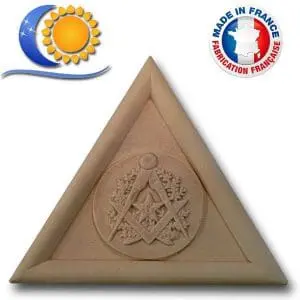Delta Maçonnique en pierre reconstituée