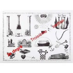 Planche de grade rite York 3e degré sect3