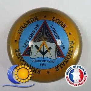 Presse papier dome verre personnalisé