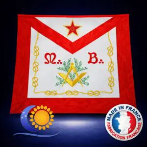 REAA Tablier de Maître modèle tradition en satin 39 x 33 cm – Fabrication française L&S