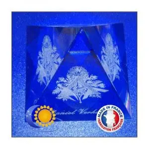 Pyramide cristal personnalisée nom