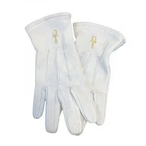 Gants blancs Memphis Misraà¯m Uni Coton 3 griffes